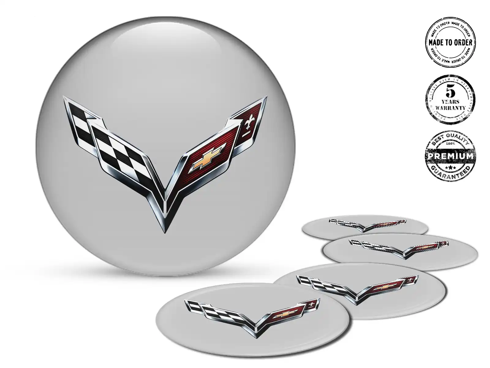 Chevrolet  Dekoration für Räder Hochwertige Harzlabels